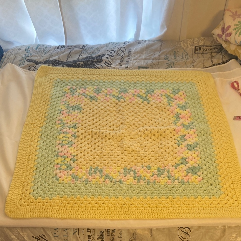 Pastel Crochet Baby Blanket